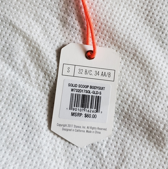 Stance Shimmer Bodysuit Size Small - Picture 5 of 7